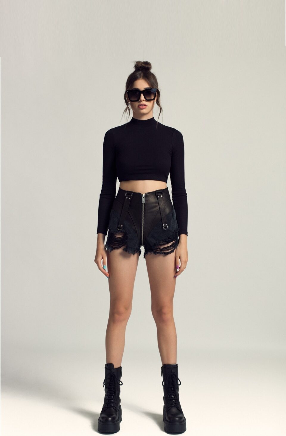 TRASHED BIKINI SHORTS