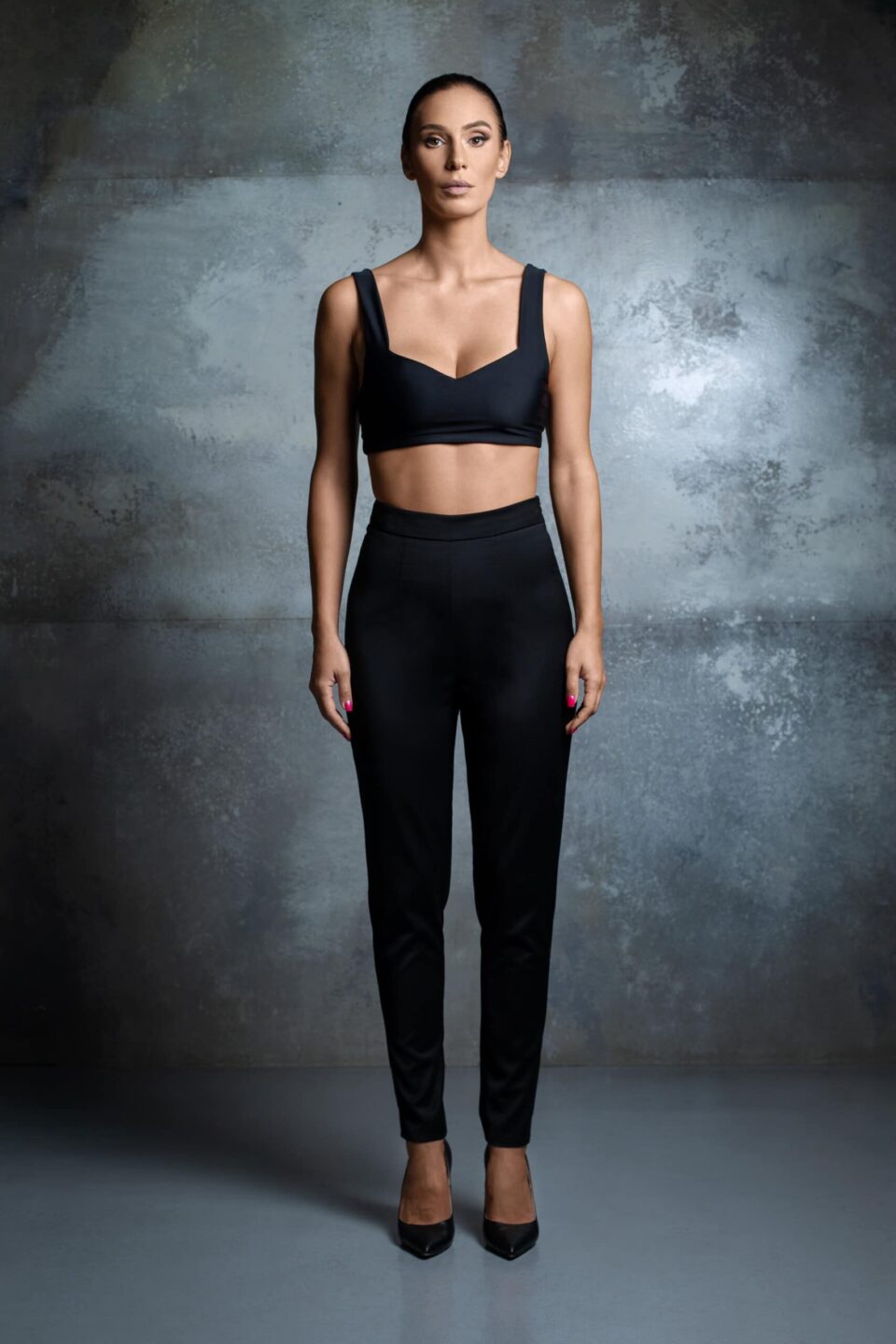 PANTALON CU TALIE INALTA